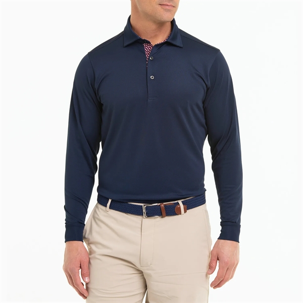 Fairway & Greene Men's USA McHugh Long Sleeve Pique Polo - Fairway & Greene Men's USA McHugh Long Sleeve Pique Polo - Image 0 of 0