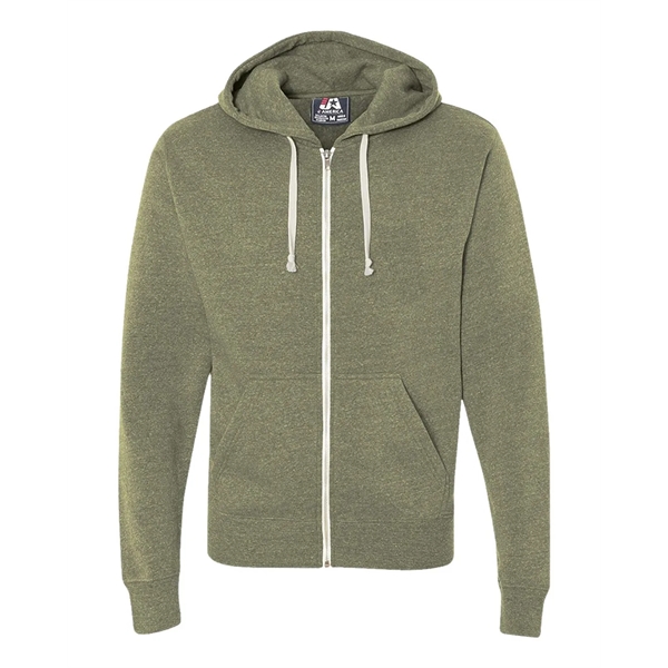 J. America Triblend Full-Zip Hooded Sweatshirt - J. America Triblend Full-Zip Hooded Sweatshirt - Image 22 of 23