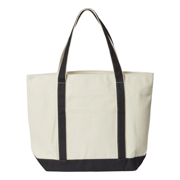 Liberty Bags XL Zippered Cotton Canvas Resort Tote - Liberty Bags XL Zippered Cotton Canvas Resort Tote - Image 3 of 4