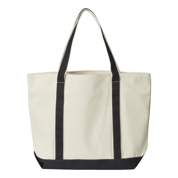 Liberty Bags XL Zippered Cotton Canvas Resort Tote - Liberty Bags XL Zippered Cotton Canvas Resort Tote - Image 4 of 4