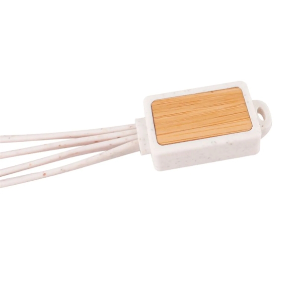 Bamboo Wheat Straw Multi Charging Cable - Bamboo Wheat Straw Multi Charging Cable - Image 3 of 5