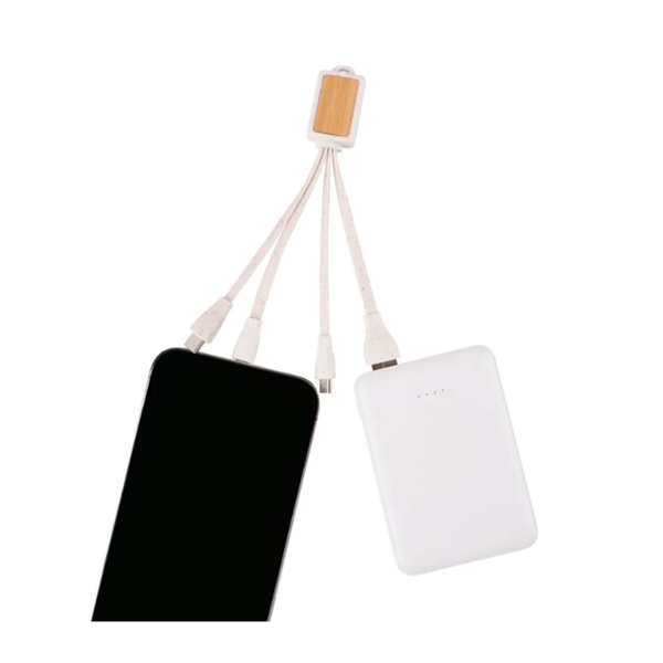 Bamboo Wheat Straw Multi Charging Cable - Bamboo Wheat Straw Multi Charging Cable - Image 4 of 5