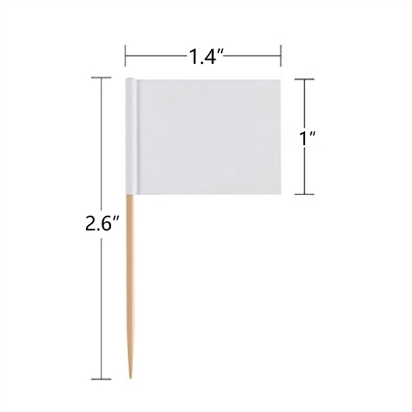 Blank Toothpick Flags Cheese Markers Food Labels - Blank Toothpick Flags Cheese Markers Food Labels - Image 1 of 1