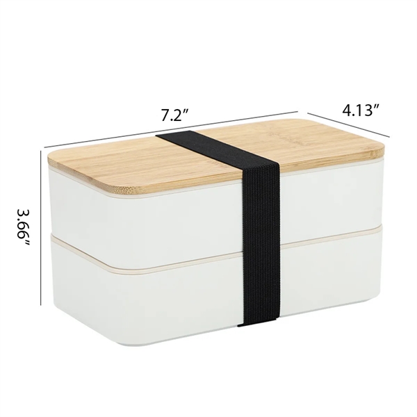 Bento Box Lunch Container Microwavable Food Storage Wood - Bento Box Lunch Container Microwavable Food Storage Wood - Image 1 of 8