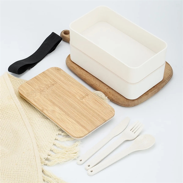 Bento Box Lunch Container Microwavable Food Storage Wood - Bento Box Lunch Container Microwavable Food Storage Wood - Image 6 of 8