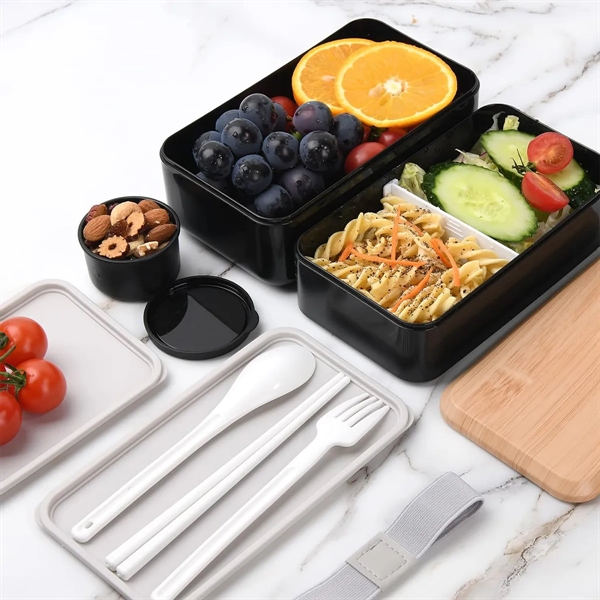 Bento Box Lunch Container Microwavable Food Storage Wood - Bento Box Lunch Container Microwavable Food Storage Wood - Image 7 of 8