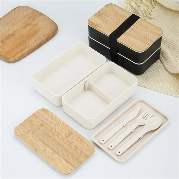Bento Box Lunch Container Microwavable Food Storage Wood - Bento Box Lunch Container Microwavable Food Storage Wood - Image 8 of 8