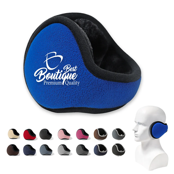 Unisex Fleece Earmuffs Ear Warmers Winter Outdoor Adjustable - Unisex Fleece Earmuffs Ear Warmers Winter Outdoor Adjustable - Image 0 of 5