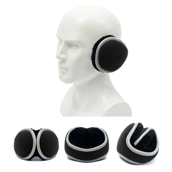 Unisex Fleece Earmuffs Ear Warmers Winter Outdoor Adjustable - Unisex Fleece Earmuffs Ear Warmers Winter Outdoor Adjustable - Image 2 of 5