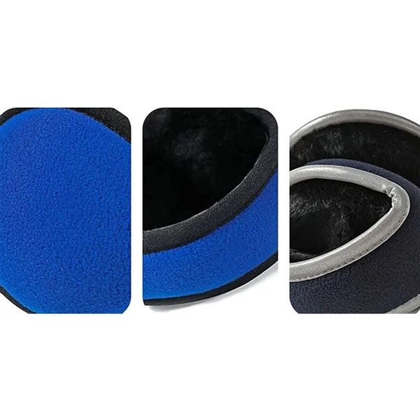 Unisex Fleece Earmuffs Ear Warmers Winter Outdoor Adjustable - Unisex Fleece Earmuffs Ear Warmers Winter Outdoor Adjustable - Image 3 of 5