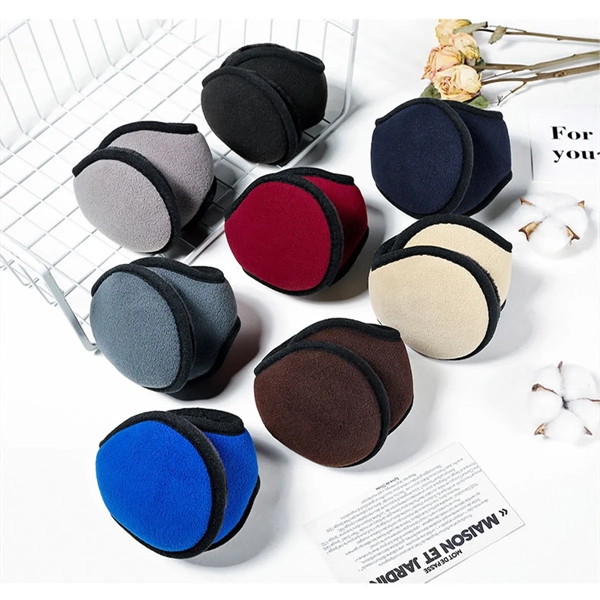 Unisex Fleece Earmuffs Ear Warmers Winter Outdoor Adjustable - Unisex Fleece Earmuffs Ear Warmers Winter Outdoor Adjustable - Image 5 of 5