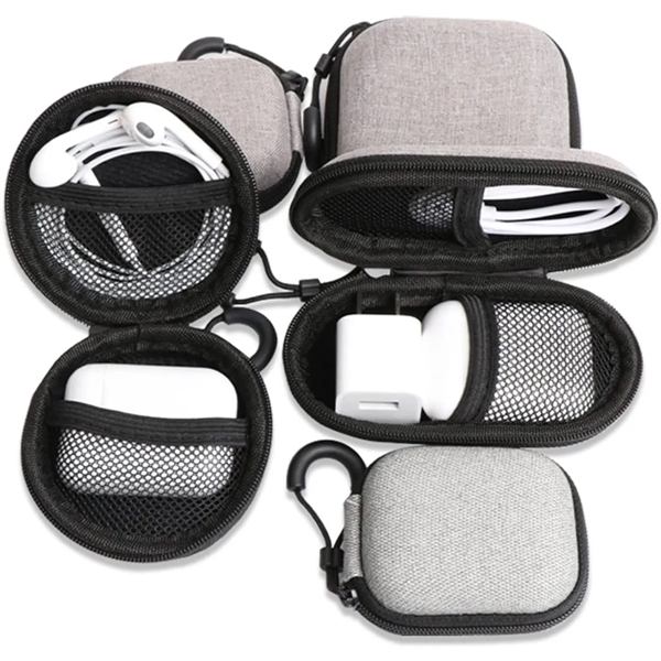 Headphone Storage Bag Case Carrying Charger Cable Organizer - Headphone Storage Bag Case Carrying Charger Cable Organizer - Image 2 of 6