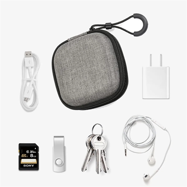 Headphone Storage Bag Case Carrying Charger Cable Organizer - Headphone Storage Bag Case Carrying Charger Cable Organizer - Image 3 of 6