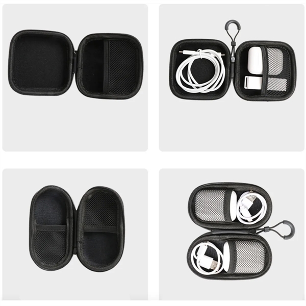 Headphone Storage Bag Case Carrying Charger Cable Organizer - Headphone Storage Bag Case Carrying Charger Cable Organizer - Image 4 of 6