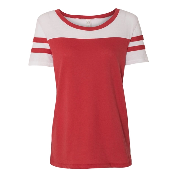 Alternative Women's Vintage 50/50 Jersey Stadium Tee - Alternative Women's Vintage 50/50 Jersey Stadium Tee - Image 6 of 17
