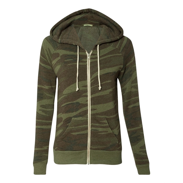 Alternative Women's Adrian Eco-Fleece Full-Zip Hoodie - Alternative Women's Adrian Eco-Fleece Full-Zip Hoodie - Image 4 of 49