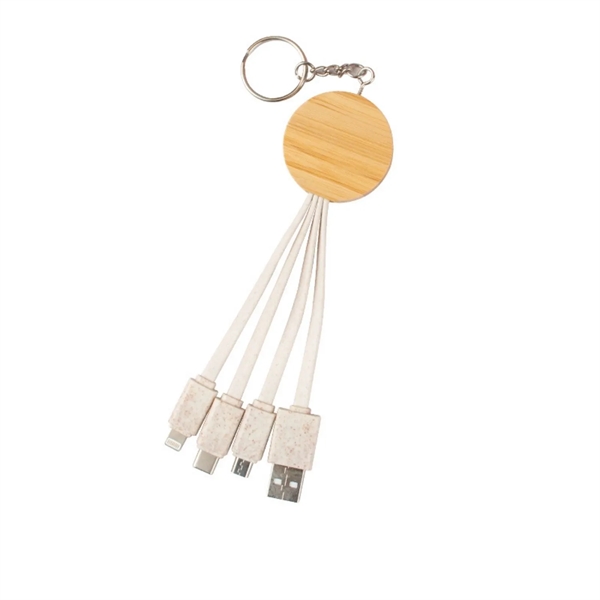 Bamboo Wheat Straw Dual Charging Cable - Bamboo Wheat Straw Dual Charging Cable - Image 6 of 6