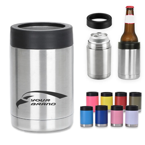 12 Oz. Can Cooler Double Wall Beverage Holder Bottle Sleeve - 12 Oz. Can Cooler Double Wall Beverage Holder Bottle Sleeve - Image 0 of 6