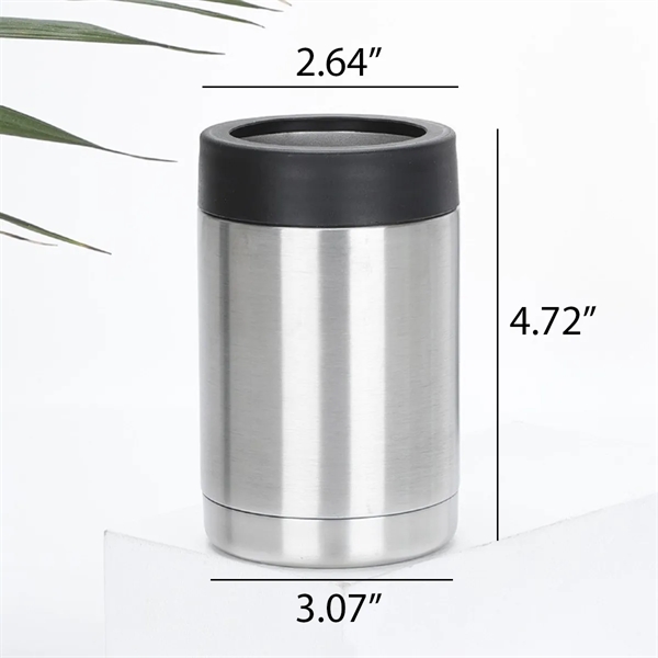 12 Oz. Can Cooler Double Wall Beverage Holder Bottle Sleeve - 12 Oz. Can Cooler Double Wall Beverage Holder Bottle Sleeve - Image 1 of 6