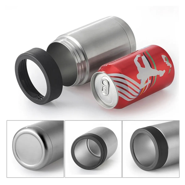 12 Oz. Can Cooler Double Wall Beverage Holder Bottle Sleeve - 12 Oz. Can Cooler Double Wall Beverage Holder Bottle Sleeve - Image 2 of 6