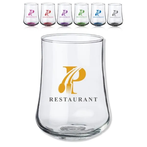 15 oz. Rose Bud Stemless Glasses - 15 oz. Rose Bud Stemless Glasses - Image 0 of 8