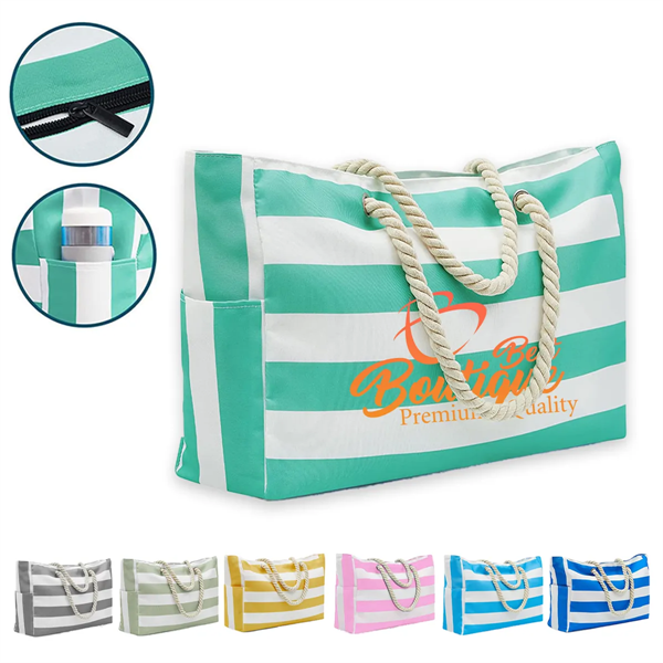 Waterproof Large Beach Tote Bag Summer Sand Proof Picnic - Waterproof Large Beach Tote Bag Summer Sand Proof Picnic - Image 0 of 9