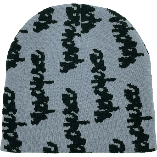 Letter Graphics Knitted Beanie - Letter Graphics Knitted Beanie - Image 3 of 7