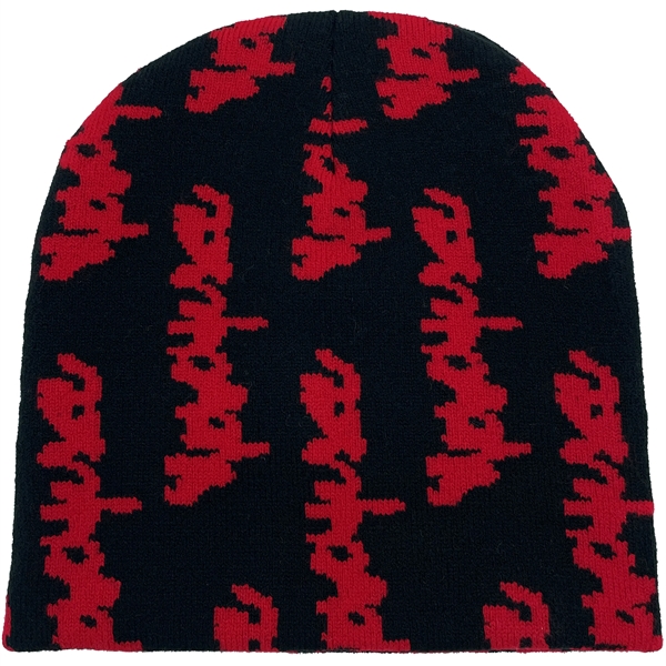 Letter Graphics Knitted Beanie - Letter Graphics Knitted Beanie - Image 2 of 7