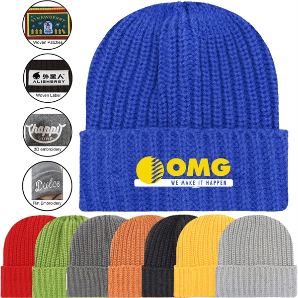 Premium Knitted Cuffed Winter Beanie - Premium Knitted Cuffed Winter Beanie - Image 0 of 18