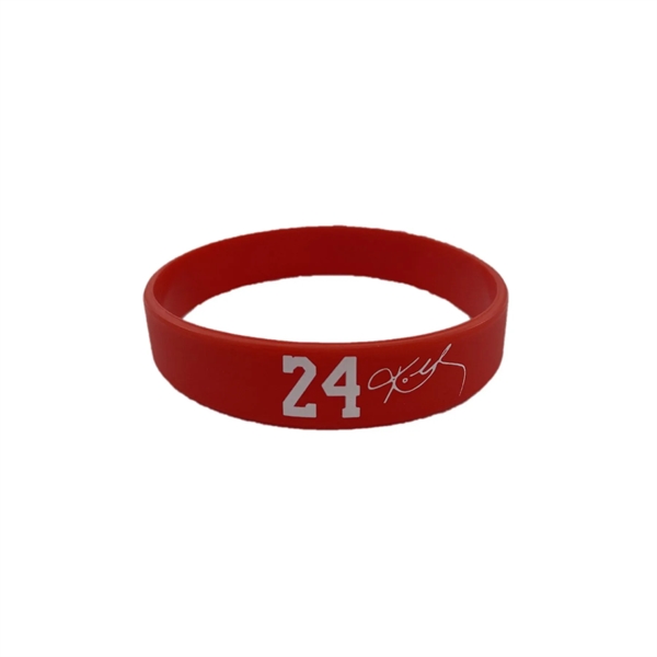 Printed Silicone Bracelet Wristband - Printed Silicone Bracelet Wristband - Image 3 of 4