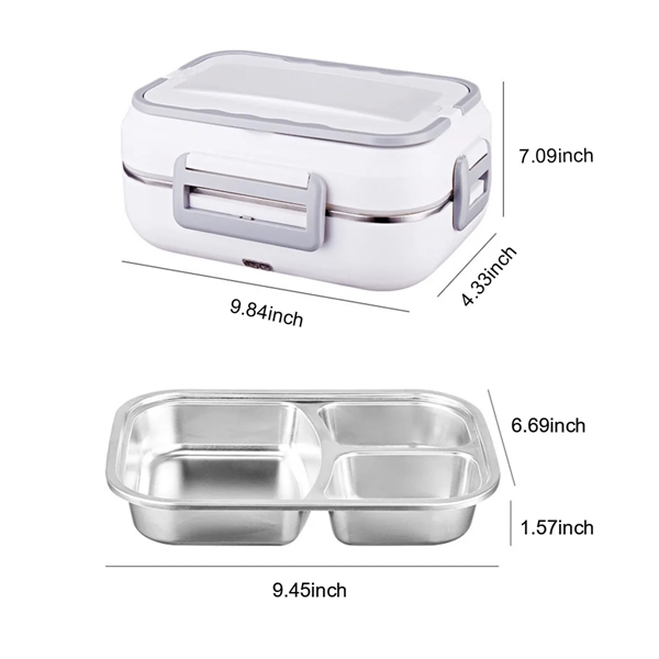 Electric Lunch Box Food Heater For Car & Home - Electric Lunch Box Food Heater For Car & Home - Image 1 of 8