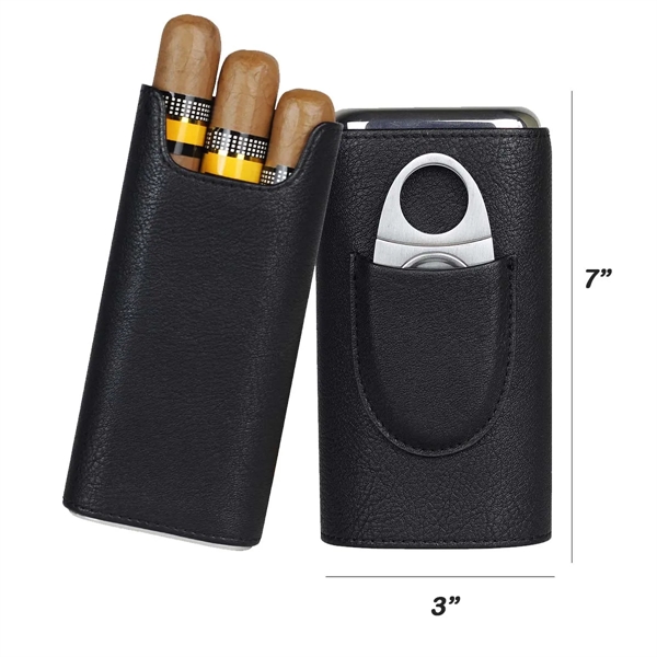 Portable Fashion Leather Cigar Case Travel Humidor for Cigar - Portable Fashion Leather Cigar Case Travel Humidor for Cigar - Image 1 of 4