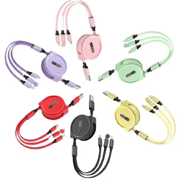 3-In-1 Multi Retractable Charging Cable - 3-In-1 Multi Retractable Charging Cable - Image 1 of 9