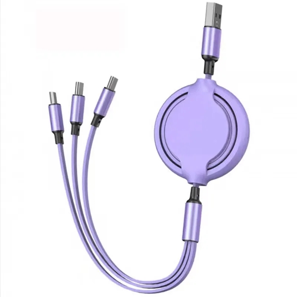 3-In-1 Multi Retractable Charging Cable - 3-In-1 Multi Retractable Charging Cable - Image 6 of 9