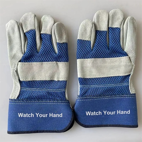 Leather Work Gloves Wear-resistant Breathability Durability - Leather Work Gloves Wear-resistant Breathability Durability - Image 0 of 3