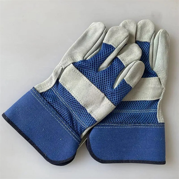 Leather Work Gloves Wear-resistant Breathability Durability - Leather Work Gloves Wear-resistant Breathability Durability - Image 2 of 3