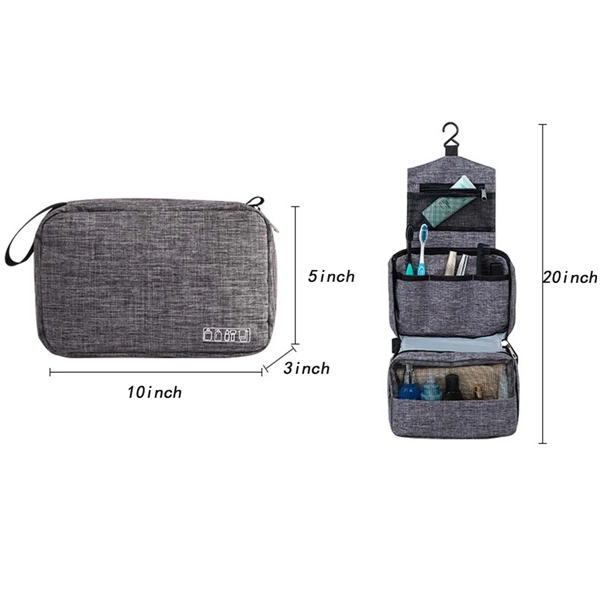 Unisex Portable Durable Foldable Hanging Travel Toiletry Bag - Unisex Portable Durable Foldable Hanging Travel Toiletry Bag - Image 1 of 4