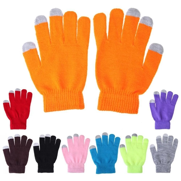 Touch Screen Soft Winter Gloves - Touch Screen Soft Winter Gloves - Image 1 of 2