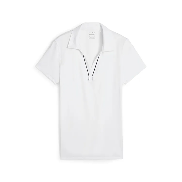 Puma Ladies Cloudspun Piped Short Sleeve Polo - Puma Ladies Cloudspun Piped Short Sleeve Polo - Image 0 of 4