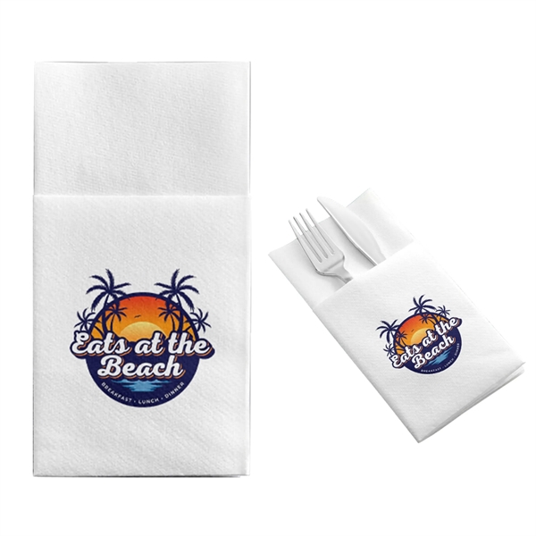 Full Color Pocket Dinner Napkin - Full Color Pocket Dinner Napkin - Image 0 of 2