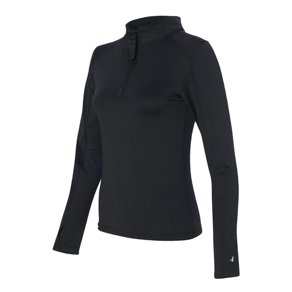 Badger Women's Lightweight Quarter-Zip Pullover - Badger Women's Lightweight Quarter-Zip Pullover - Image 2 of 33