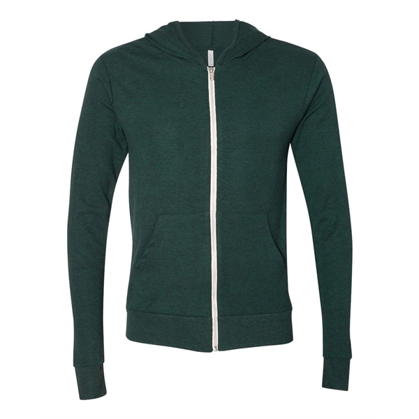 BELLA + CANVAS Triblend Lightweight Full-Zip Hooded Long ... - BELLA + CANVAS Triblend Lightweight Full-Zip Hooded Long ... - Image 4 of 33