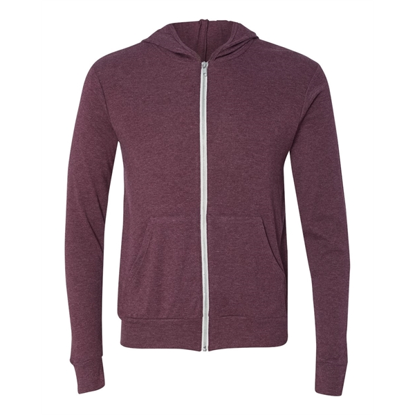 BELLA + CANVAS Triblend Lightweight Full-Zip Hooded Long ... - BELLA + CANVAS Triblend Lightweight Full-Zip Hooded Long ... - Image 10 of 33