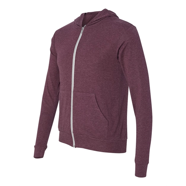 BELLA + CANVAS Triblend Lightweight Full-Zip Hooded Long ... - BELLA + CANVAS Triblend Lightweight Full-Zip Hooded Long ... - Image 11 of 33