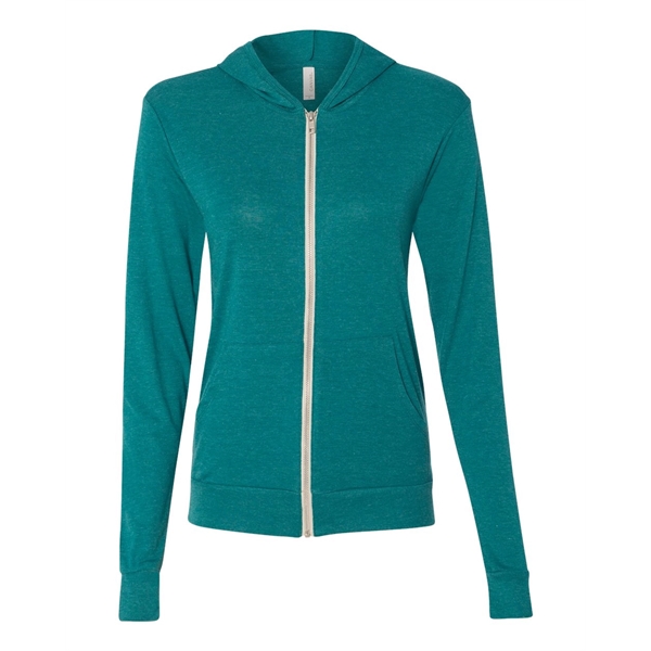 BELLA + CANVAS Triblend Lightweight Full-Zip Hooded Long ... - BELLA + CANVAS Triblend Lightweight Full-Zip Hooded Long ... - Image 24 of 33