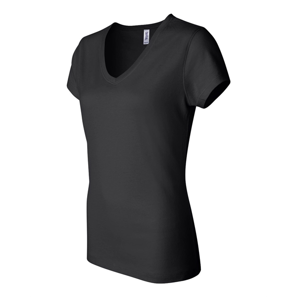 BELLA + CANVAS Women's Jersey V-Neck Tee - BELLA + CANVAS Women's Jersey V-Neck Tee - Image 6 of 42