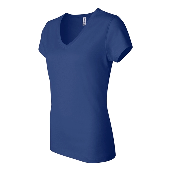 BELLA + CANVAS Women's Jersey V-Neck Tee - BELLA + CANVAS Women's Jersey V-Neck Tee - Image 35 of 42