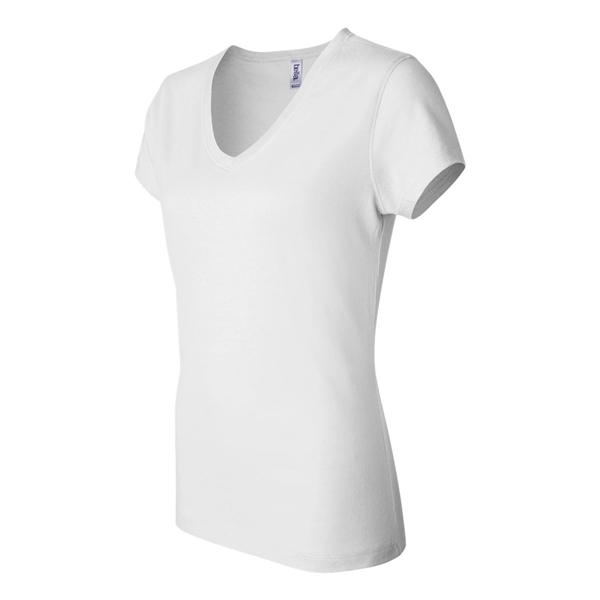 BELLA + CANVAS Women's Jersey V-Neck Tee - BELLA + CANVAS Women's Jersey V-Neck Tee - Image 38 of 42