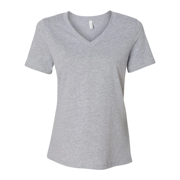 BELLA + CANVAS Women's Relaxed Jersey V-Neck Tee - BELLA + CANVAS Women's Relaxed Jersey V-Neck Tee - Image 4 of 100