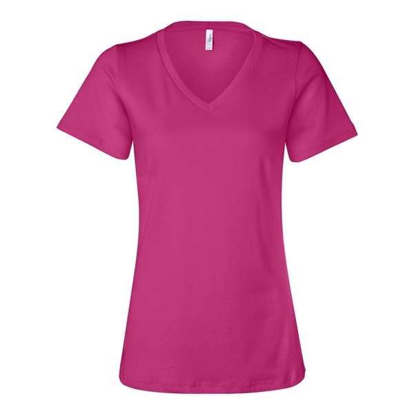BELLA + CANVAS Women's Relaxed Jersey V-Neck Tee - BELLA + CANVAS Women's Relaxed Jersey V-Neck Tee - Image 6 of 100